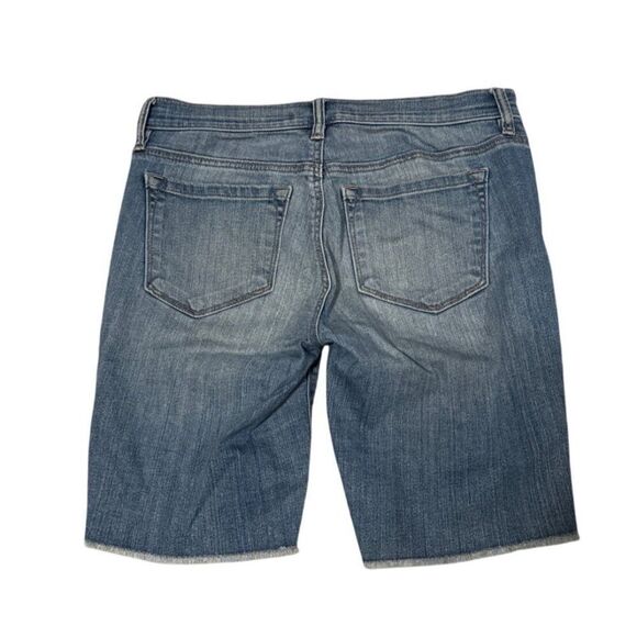 Ann Taylor Loft Womens Distressed Denim Bermuda Shorts Size 2 - Picture 4 of 7